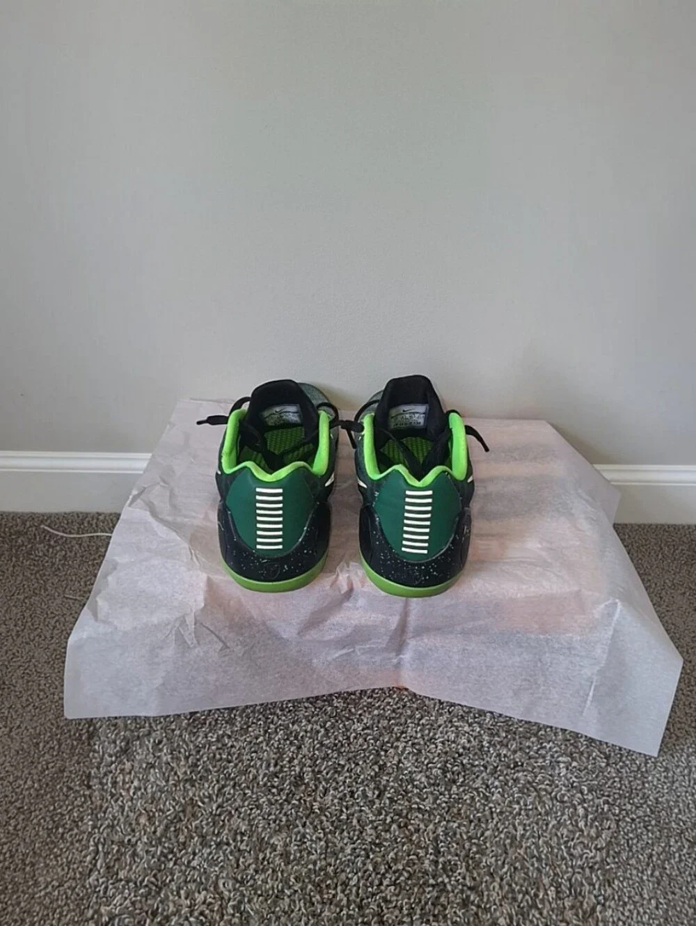 Nike Kobe 9 EM Premium Gorge Green Low Top Lace Up Sneakers Men's 652908-303